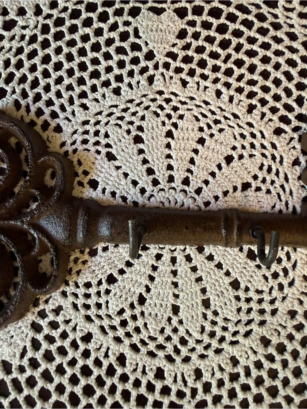 Rustic Cast Iron Key Wall Hook Entryway Decor